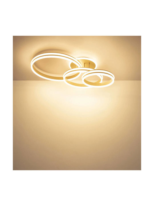 Globo Lighting Rubio Luminiță De Tavan Montată Bej Cu LED Integrat
