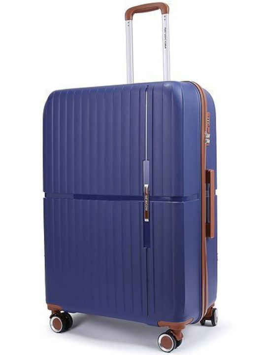 Newcom Medium Hard Blue Suitcase