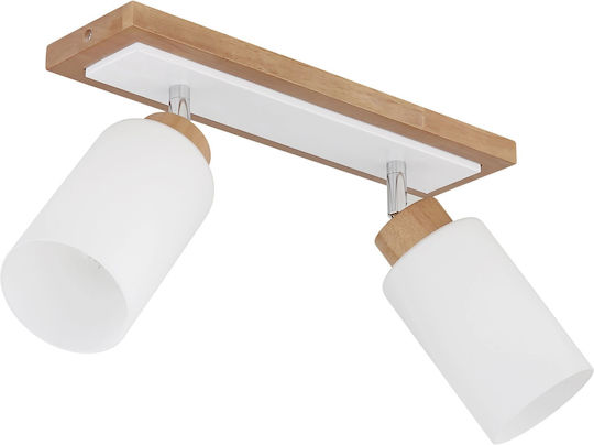 Globo Lighting Διπλό Σποτ σε Καφέ Χρώμα Globo Lighting Διπλό Σποτ σε Καφέ Χρώμα