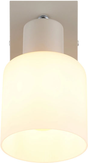 Globo Lighting Einzelne Decken- und Wandleuchte mit E14 Lampenbirnensockel in Beige Farbe