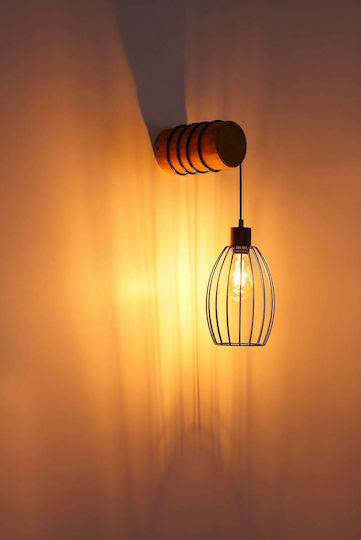 Globo Lighting Φωτιστικό Τοίχου Καφέ