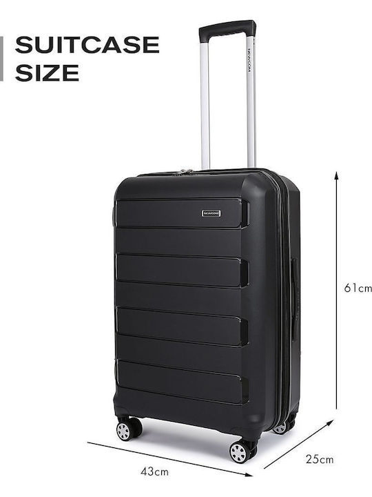 Newcom Suitcases Hard Black Maximum Height 61cm