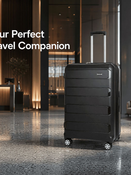 Newcom Suitcases Hard Black Maximum Height 71cm