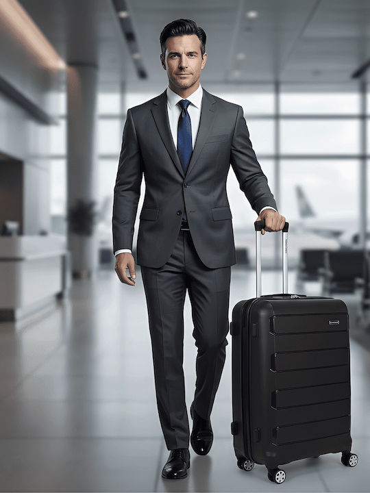 Newcom Suitcases Hard Black Maximum Height 61cm