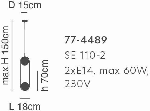Home Lighting Prato Висящо Осветително Тяло Златист с Цокъл G9 18см.