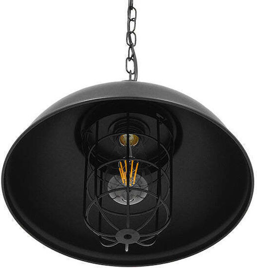GloboStar Harrow Pendant Light Black Grid with Socket E27 33x33x32cm