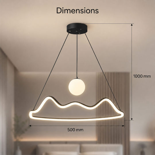Lightplanet Lustră LED cu Alb Rece Lumină