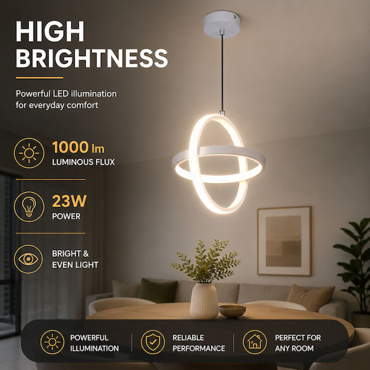 Lightplanet Lustră LED cu Alb Natural Lumină