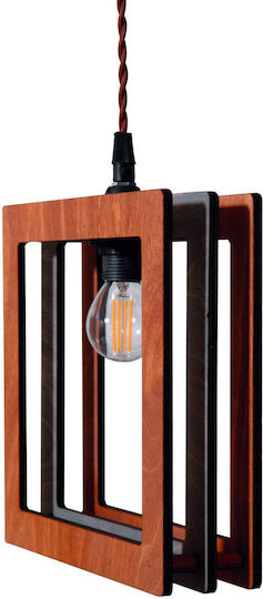ARlight Pendant Light Brown with Socket E27 22x6x80cm