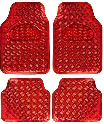 Satz Vorder- und Hintermatten Universal 4Stück aus Gummi Rot
