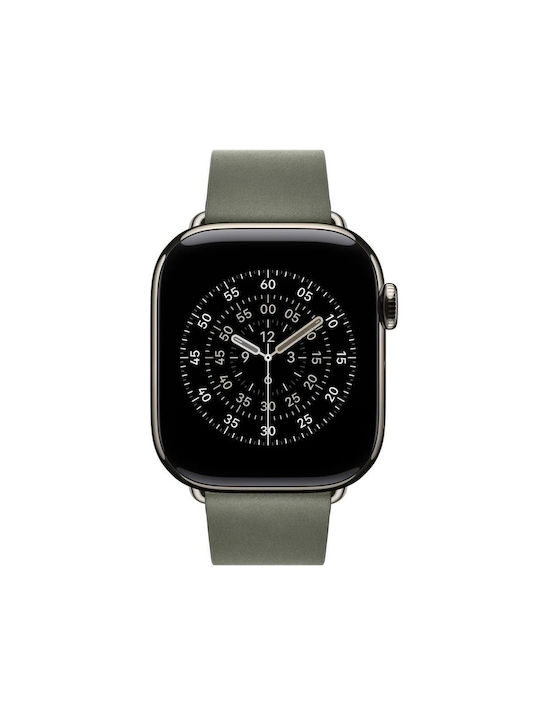 Apple Modern Buckle - Small Λουράκι Δερμάτινο Sage Grey (Apple Watch 42mm)