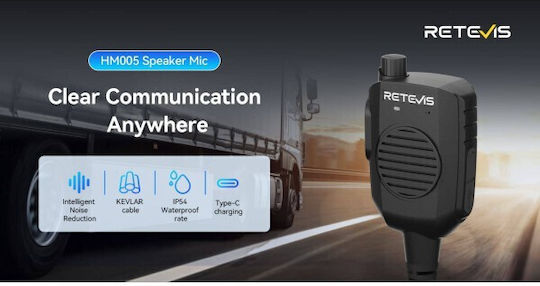 Retevis C9272B Ακουστικό Ασύρματου Πομποδέκτη Συμβατό με GP328Plus Radios