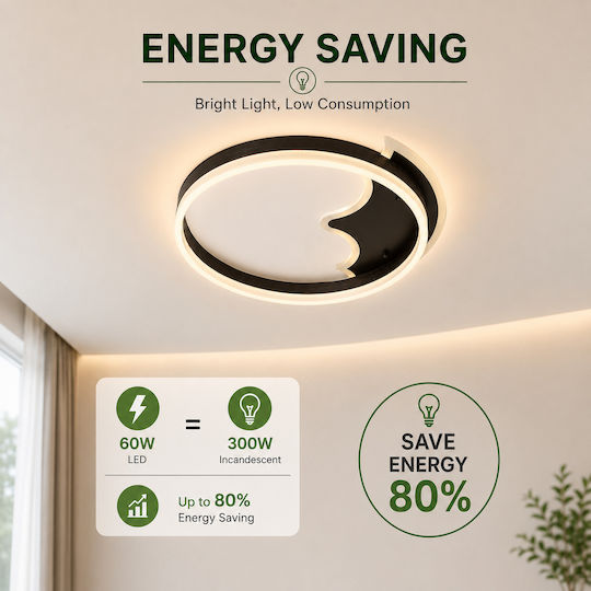 Lightplanet Deckenleuchte Gold mit Integrierter LED und Fernbedienung