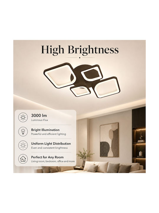 Lightplanet Smart Ceiling Mount Light Brown with Integrated LED and Remote Control