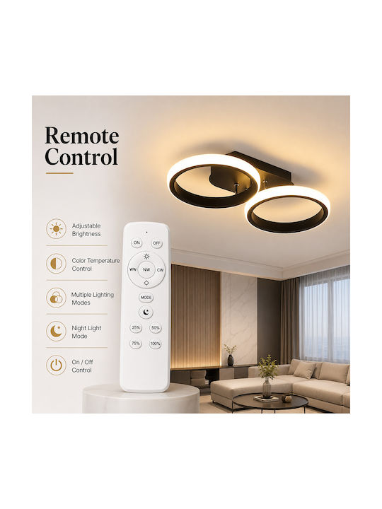 Lightplanet Plafonieră de Tavan cu LED Integrat și Telecomandă