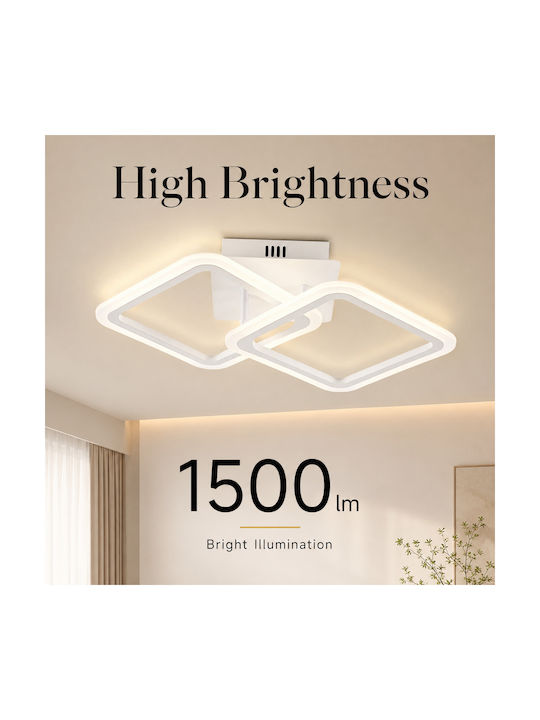 Lightplanet Plafonieră de Tavan 50buc Bej cu LED Integrat și Telecomandă