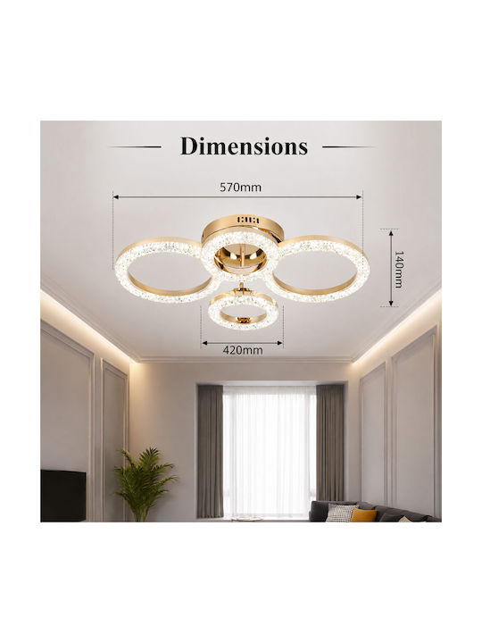 Lightplanet Таванно осветително тяло LED с дистанционно управление Lightplanet Таванно осветително тяло LED с дистанционно управление