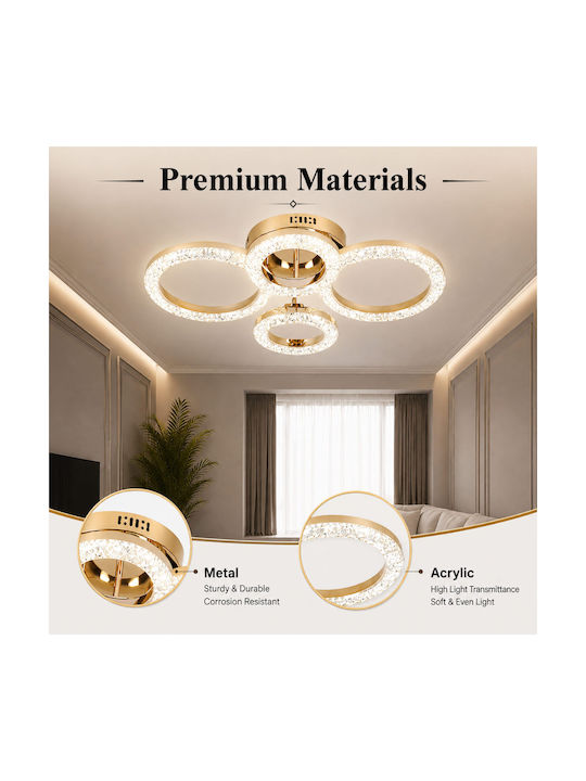 Lightplanet Plafonieră De Tavan Cu LED Integrat Și Telecomandă