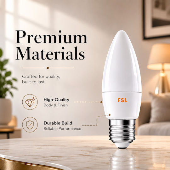 Lightplanet Bec LED 7W Pentru Bază De Bec E27 Alb Rece