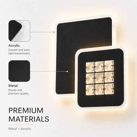 Lightplanet Осветително тяло За стена с вграден LED