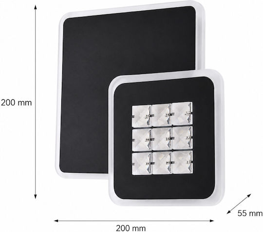 Lightplanet Осветително тяло За стена с вграден LED