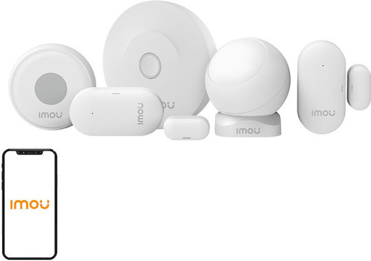 Imou Drahtlos Alarmsystem mit Bewegungsmelder und 2 Türsensoren (Wi-Fi)