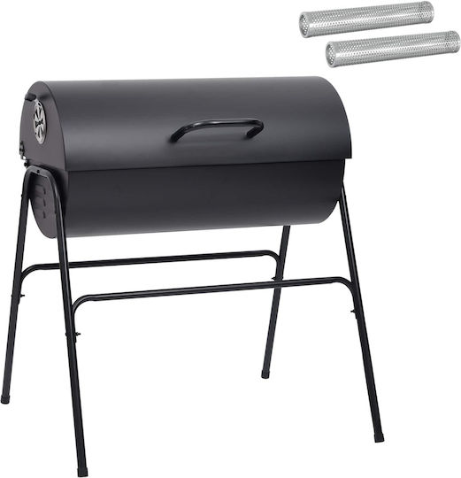 vidaXL Stainless Steel Souvlaki 80cm 3pcs