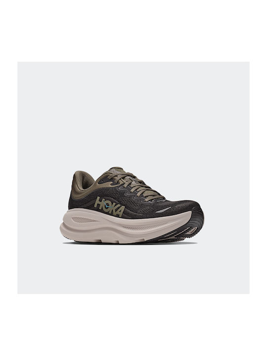 HOKA Bondi 9 Männer Sportschuhe Laufen Schwarz - River Rock Grau HOKA Bondi 9 Männer Sportschuhe Laufen Schwarz - River Rock Grau