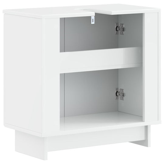 vidaXL Плот без мивка Ш59.5xД31.5xВ59cm Бял
