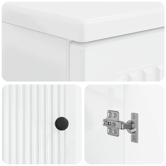 vidaXL Плот без мивка Ш59.5xД31.5xВ59cm Бял vidaXL Плот без мивка Ш59.5xД31.5xВ59cm Бял