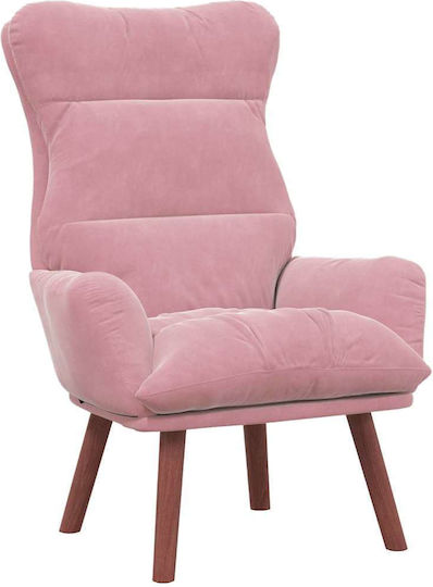 Relax Samt Sessel Rosa 69x74x93cm