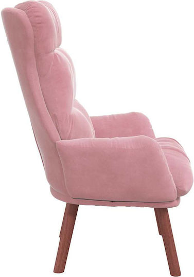 Relax Samt Sessel Rosa 69x74x93cm