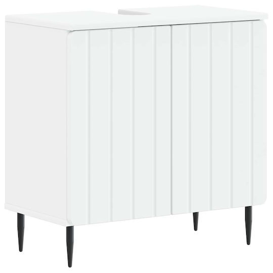 vidaXL Бял Плот Без Мивка Ш59.5xД31.5xВ59cm vidaXL Бял Плот Без Мивка Ш59.5xД31.5xВ59cm