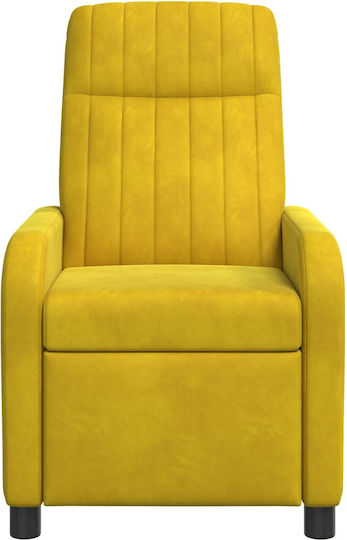 Relax Sessel Samt Gelb 66x95x100cm