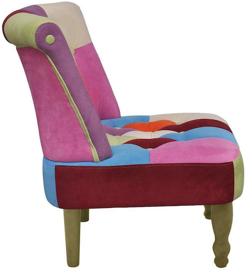 Multicolour High Back Armchair 52x64x70cm