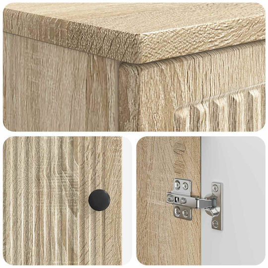vidaXL Vanity Unit without Sink Sonoma Oak