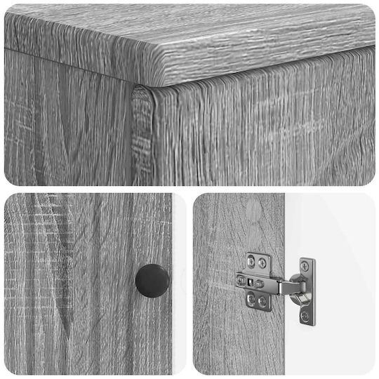 vidaXL vidaXL Bathroom Vanity Unit Without Sink W59.5xD31.5xH59cm Grey Sonoma