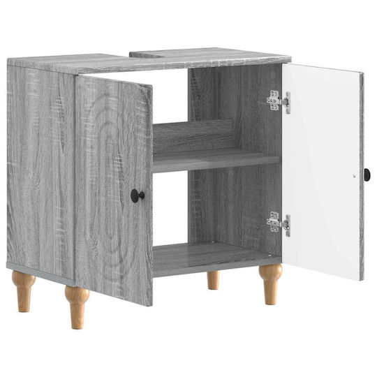 vidaXL vidaXL Bathroom Vanity Unit Without Sink W59.5xD31.5xH59cm Grey Sonoma
