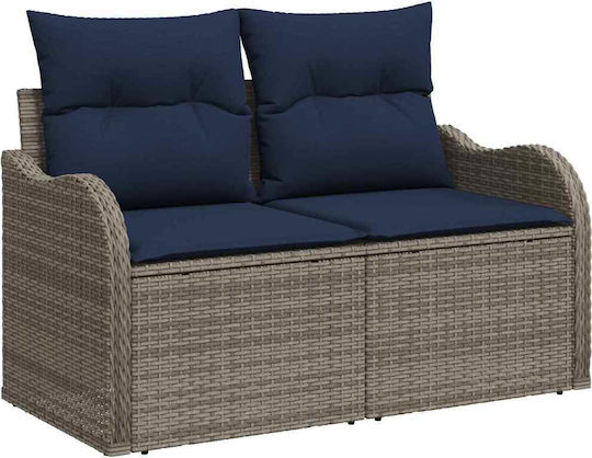 Set Sala De Mese Pentru Exterior 6 Piese Gri Cu Perne