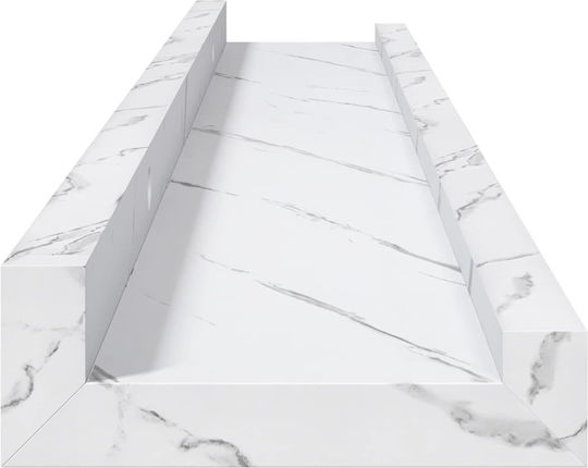 Ράφια Λευκά (2τμχ) 60x9x3εκ.
