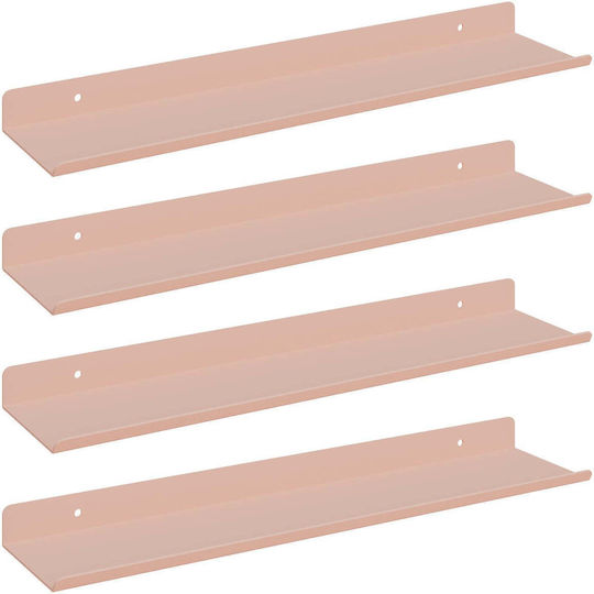 Wandregale Rosa 4Stücke 40x9x2.5cm