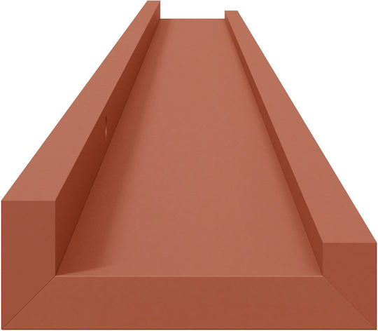 Red Wall Shelves 4 Pieces 100x9x3cm