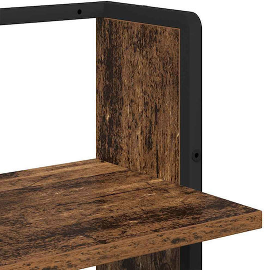 Wandregal Aus Alt Holz 30x25x100cm