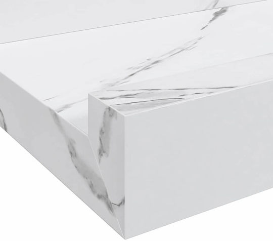 Ράφια Λευκά (2τμχ) 115x9x3εκ.