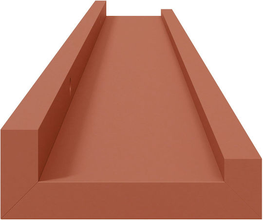 Червени Стенни Рафтчета (4 Броя) 80x9x3 см