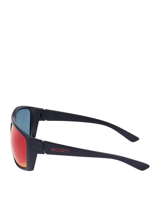 Cairn Unisex Ochelari de Soare cu Cadru Negru și Lentilă Neagră