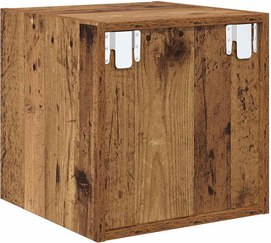 Wall Shelf Old Wood 37x37x37cm