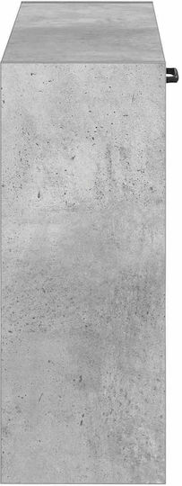 Hoorn Метален Шкаф за Обувки Сив с Накланящи се Рафтове Д71xШ17xВ43cm