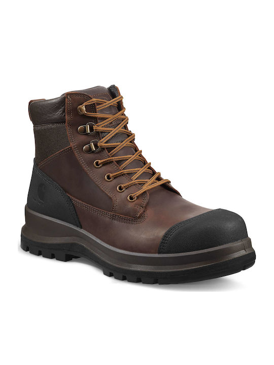 Detroit 6 Rugged Flex S3 Leder Herrenstiefel Braun