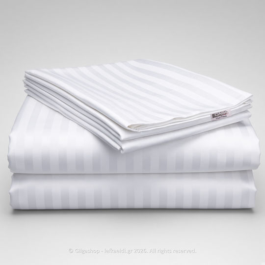 Casa Colori Duvet Cover Cotton Satin Queen 240x260 White
